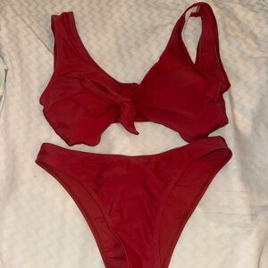 Red Bikini Set